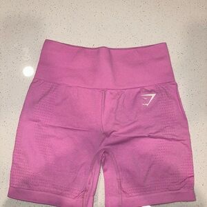 Gymshark Women's Pink Vital Seamless Athletic Shorts | Like New | Size Small